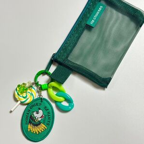 バッグチャーム じゃらじゃらキーホルダー ミッキー ポーチ付き