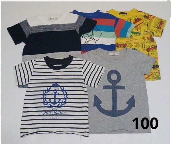 【セット】キッズ 男の子 Tシャツ 100 ムージョンジョン MPS. プチバトー