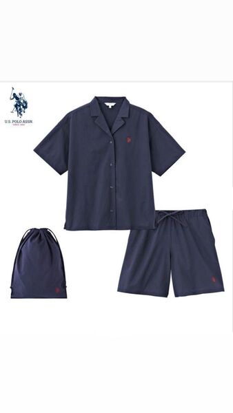 U.S.POLO ASSN.しまむら 3点セット 黒色 M