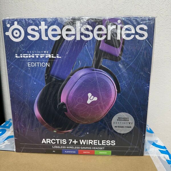 SteelSeries Arctis 7+ Wireless LIGHTFALL Edition ゲーミングヘッドセット