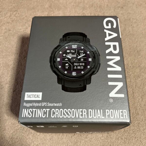 新品 GARMIN INSTINCT CROSSOVER DUAL POWER TACTICAL Edition 国内販売正規品