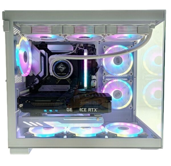 爆速 ゲーミングPC Ryzen7 5700X RTX3070 メモリ32GB SSD1TB RGBファン ホワイト ピラーレス
