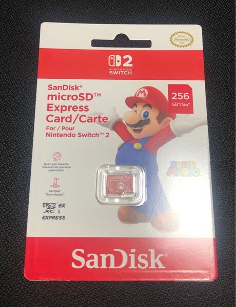 Nintendo switch2 SanDisk microSD Express 256GB マイクロSDカード 新品未開封