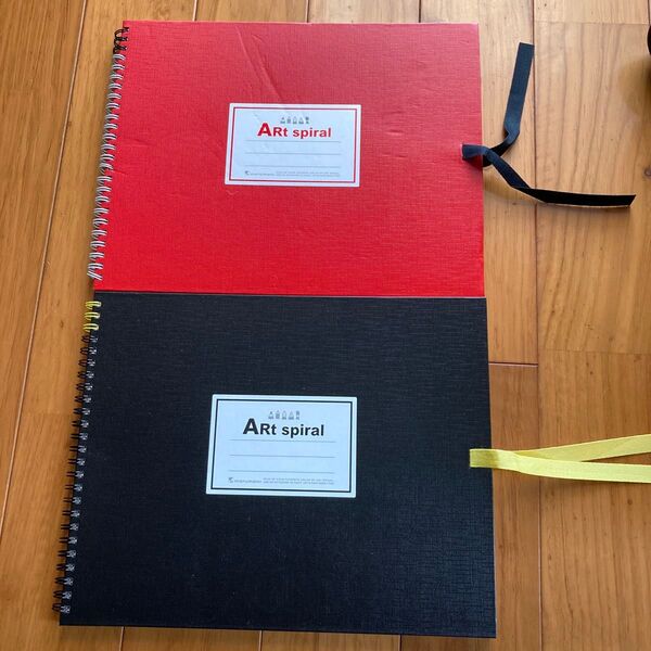 新品 maruman ART spiral スケッチブック F3 赤黒2冊