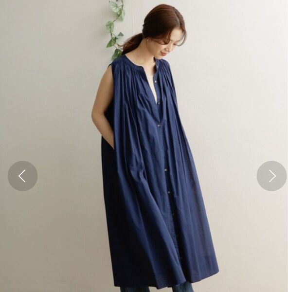URBAN RESEARCH DOORSコットンボイルノースリーブワンピース