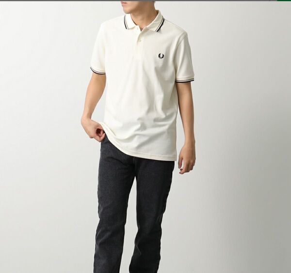 未使用に近い メンズ FRED PERRY フレッドペリー 半袖ポロシャツ