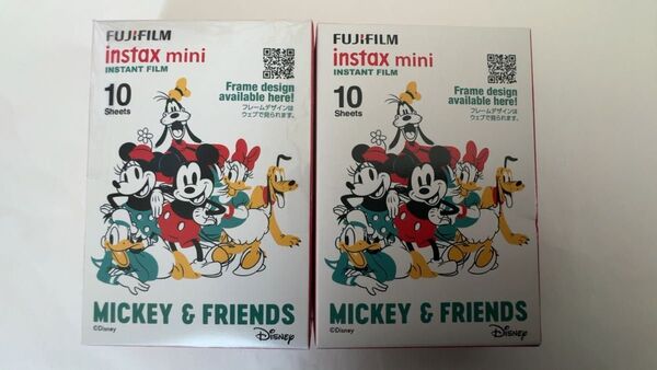 富士フイルム インスタントカメラ チェキ用フィルム 10枚入 ミッキー&フレンズ 2箱