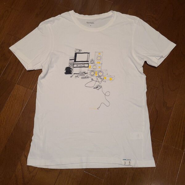 Paul Smith ポールスミス ポール・スミス 半袖Tシャツ Tシャツ ホワイト 半袖 クルーネック メンズ M