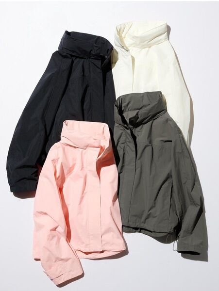 新品未使用 UNIQLO ユニクロ ウィンドプルーフスタンドブルゾン ピンク Lサイズ ピンク マウンテンパーカー ジャケット