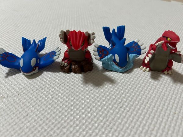 ポケモンキッズ 指人形 カイオーガ×2、グラードン×2 セット 匿名発送