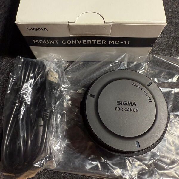 SIGMA MOUNT CONVERTER MC-11 キヤノンEFマウントをSONY Eマウントに変換 USBケーブル未使用品