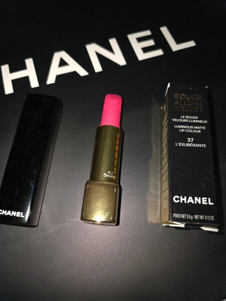 1度使用 CHANEL シャネル ルージュ アリュール ヴェルヴェット 37 L'EXUBERANTE レグスペラント