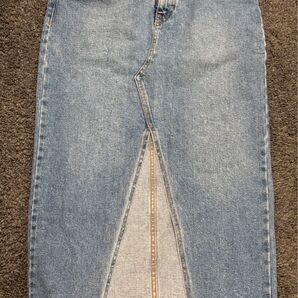 ZARA TRF フロントスリットタイトデニムスカート