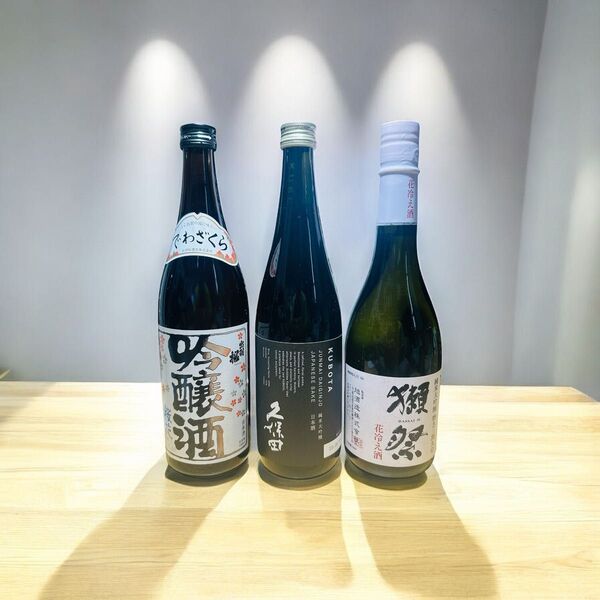 日本酒 銘酒3本セット 久保田純米大吟醸 出羽桜吟醸酒 桜花 獺祭 花冷え酒 各種720ml 旭酒造 朝日酒造 出羽桜酒造