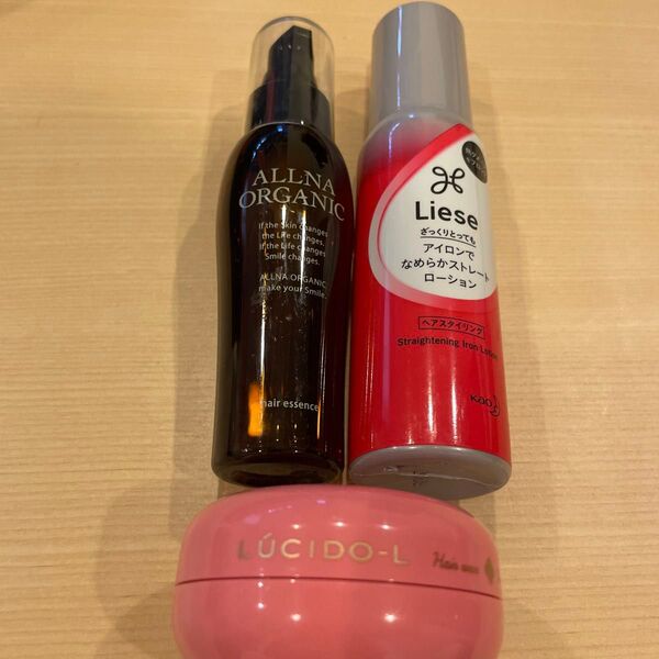 LUCIDO-Lヘアワックス Lieseヘアスタイリング剤 ALLNA ORGANICヘアエッセンス ヘアケア用品 3個セット