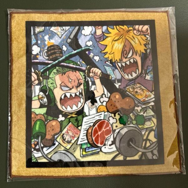 ワンピース 麦わらスペース ハンドタオル ゾロ サンジ