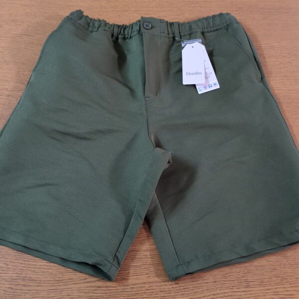 W☆新品☆Denifits☆ハーフパンツ☆半ズボン☆サイズLL☆カーキ☆男性用☆No.2648