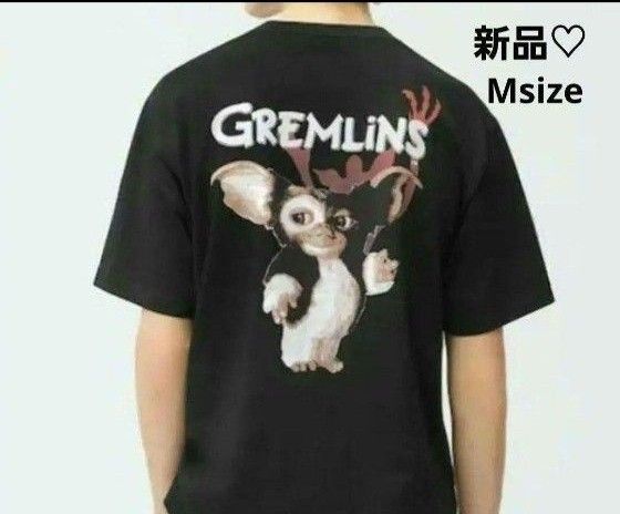 【新品】gu ジーユーグレムリンTシャツ プリントTシャツ Tシャツ 男女兼用 Tシャツ グレムリンTシャツ M