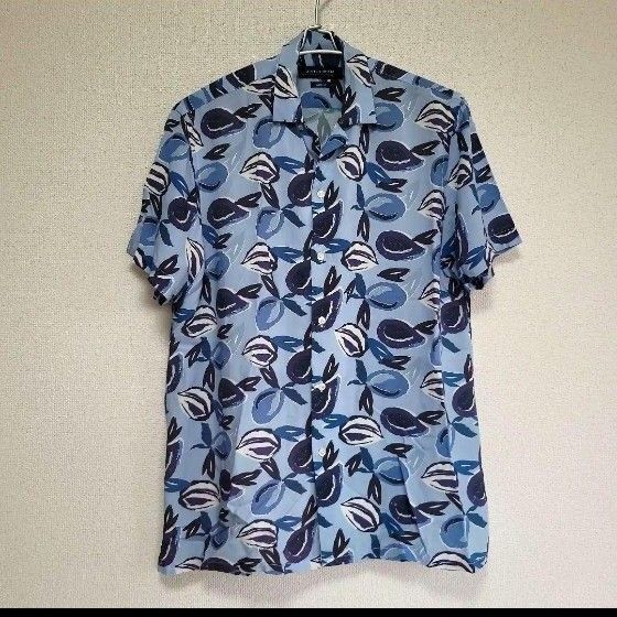ZARA MAN 半袖シャツ ザラ メンズアロハシャツ オープンカラーシャツ L 夏半袖シャツ