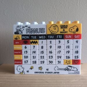 USJ限定 ピーナッツ ブロックカレンダー PEANUTS