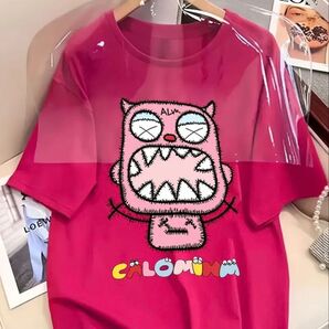 オーバーサイズ 半袖 ロゴ Tシャツ