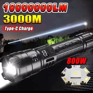 ハイパワー 2000LM LED 懐中電灯内蔵バッテリー USB 充電式強力な光戦術的なトーチ屋外キャンプハイキング