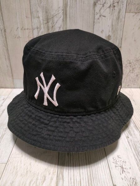 NEW ERA バケットハット ヤンキース ブラック M/L ニューエラ