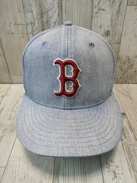NEW ERA PC59FIFTY BLACK LABEL レッドソックス 7 1/4 デニム キャップ ニューエラ