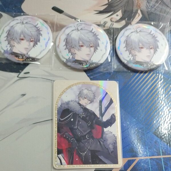 にじさんじ 葛葉 ART OF NIJISANJI 缶バッジ3点 コレカN1枚