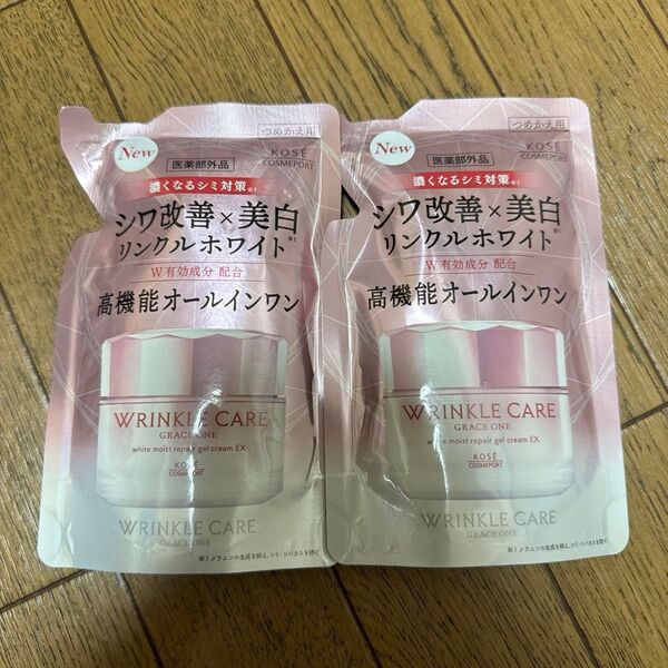 グレイス ワン リンクルケア ホワイト モイストリペア ジェルクリーム EX 90g(つめかえ用)(医薬部外品)x2個
