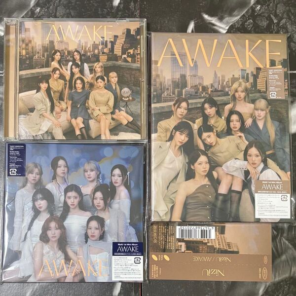 NiziU AWAKE CD 通常盤 初回生産限定A盤 初回生産限定B盤 3形態セット 開封済み アルバム