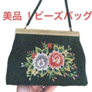 ビーズバッグ ハンドバッグ パーティーバッグ 花柄 レトロ ミニバッグ 結婚式 お呼ばれ