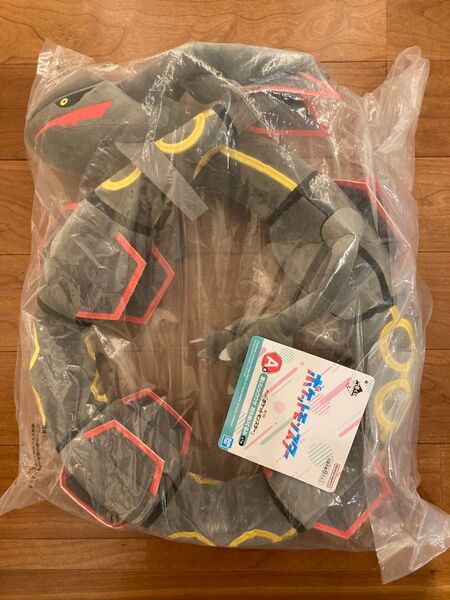 新品未開封 一番くじ ポケットモンスター A賞 黒いレックウザ 抱きぬいぐるみ ポケモン
