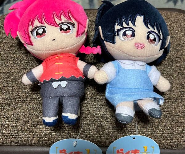 新品タグ付き らんま1/2 ぬいぷりけ おすわり1 2点セット らんま 天道あかね