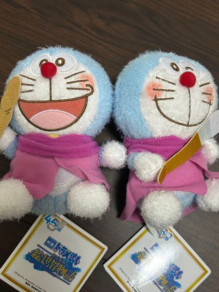 新品タグ付き 映画ドラえもん のび太の絵世界物語 赤いほっぺぬいぐるみ 2点セット