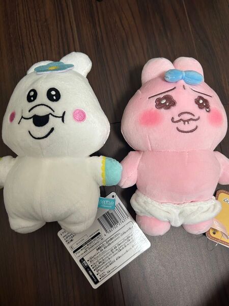新品タグ付き おぱんちゅうさぎ んぽちゃむ ぬいぐるみ 2点セット