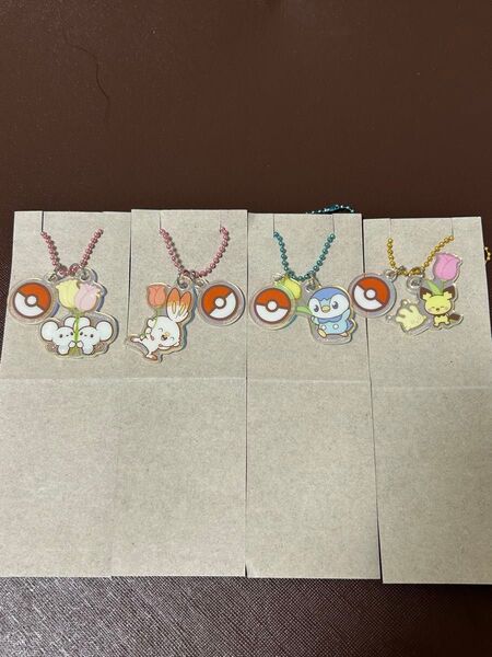 新品 ポケピース にじほしキャンディ ツインチャーム 4点セット