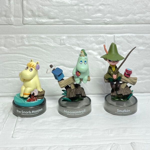 海洋堂 MOOMIN ムーミンズランチ フローレン ムーミン スナフキン ミニビネットフィギュアコレクション ボトルキャップ