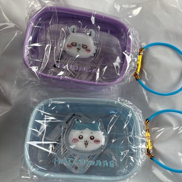 新品 タグ付き ちいかわ ぷっくりミニクリアミニポーチ ハチワレ モモンガ