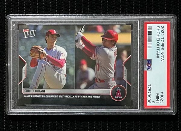 【PSA9】 大谷翔平 2022 Topps Now #1023
