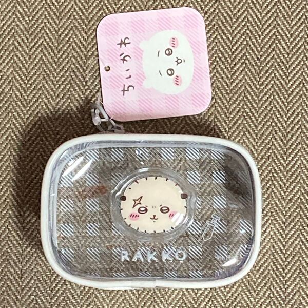 ちいかわ ぷっくりクリアポーチ ラッコ先生 【新品・未使用品】