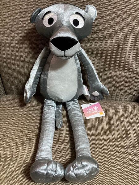 ピンクパンサー むぎゅっと きらっと BIG ぬいぐるみ グレー PINK PANTHER