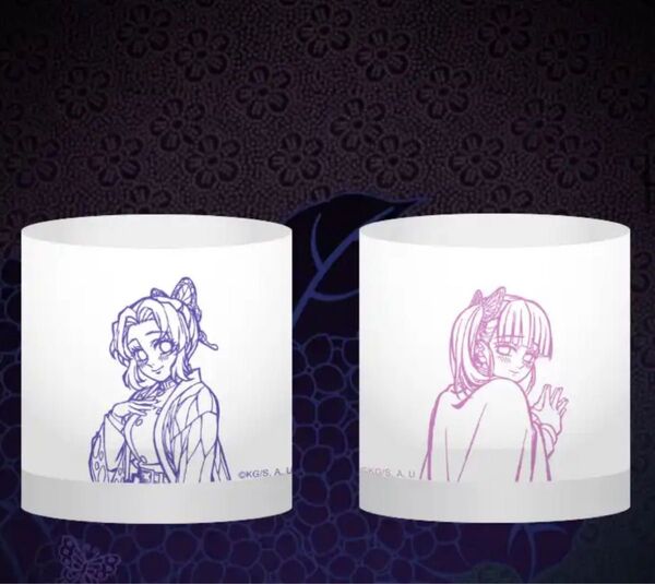 鬼滅の刃 胡蝶 しのぶ 栗花落 カナヲ ペアグラス WEBSHOPくじ B賞