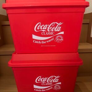 コカコーラ 収納ボックス クラシック ボックス インテリア キャンプ ホワイト レッド 組み合わせ自由 2個セット