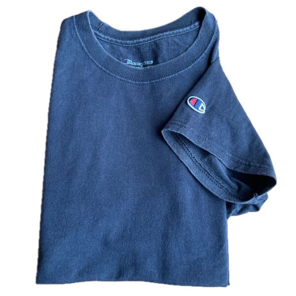 チャンピオン Tシャツ ユニセックス Mサイズ 中古 紺色