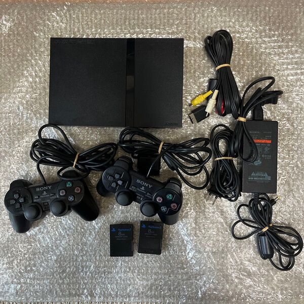 SONY ソニー PS2本体セット 薄型 SCPH-75000 中古品 動作品 現状品 プレステ2 プレイステーション2