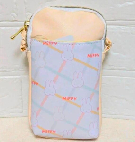 ミッフィー PU スマホショルダーバッグ 19.5×11.5cm