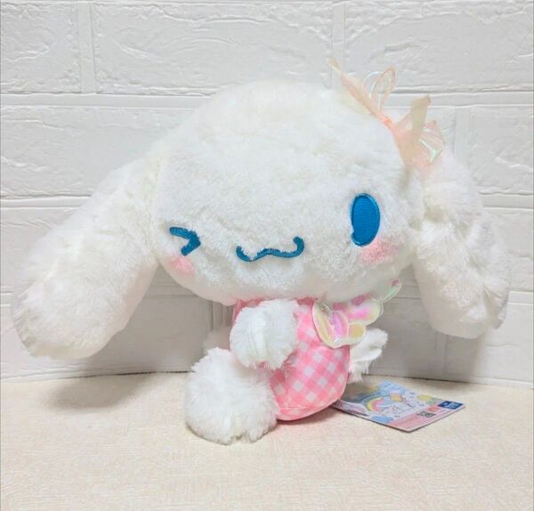シナモロール エモきゅ〜と エンジェルBIGぬいぐるみ 高さ23cm グリーン
