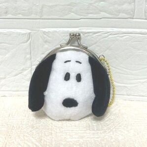 スヌーピー ミニがま口財布 コインケース 小銭入れポーチ キーホルダー 7cm