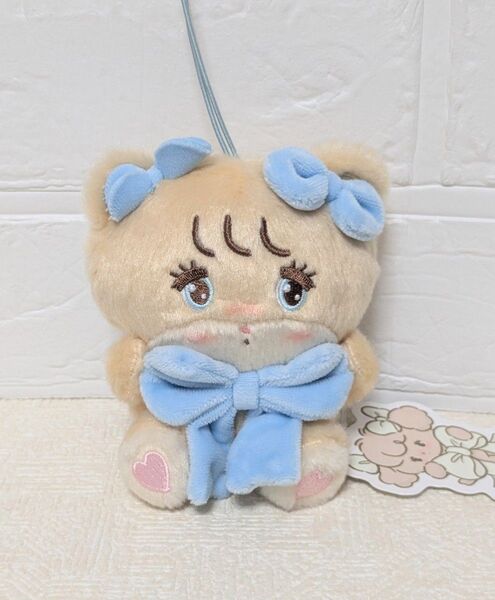 ミッコ mikko characters 抱きしめおリボンマスコット ラテ